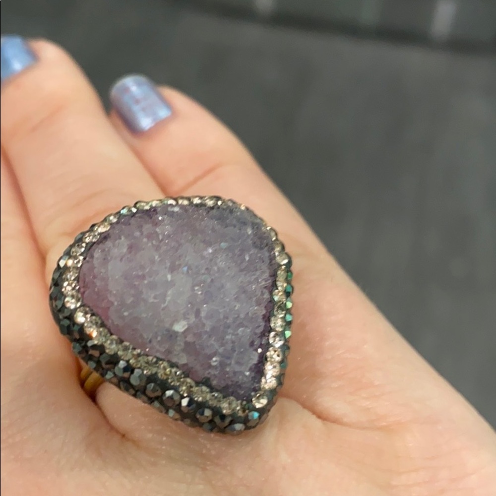 Statement Amethyst Ring - image 2